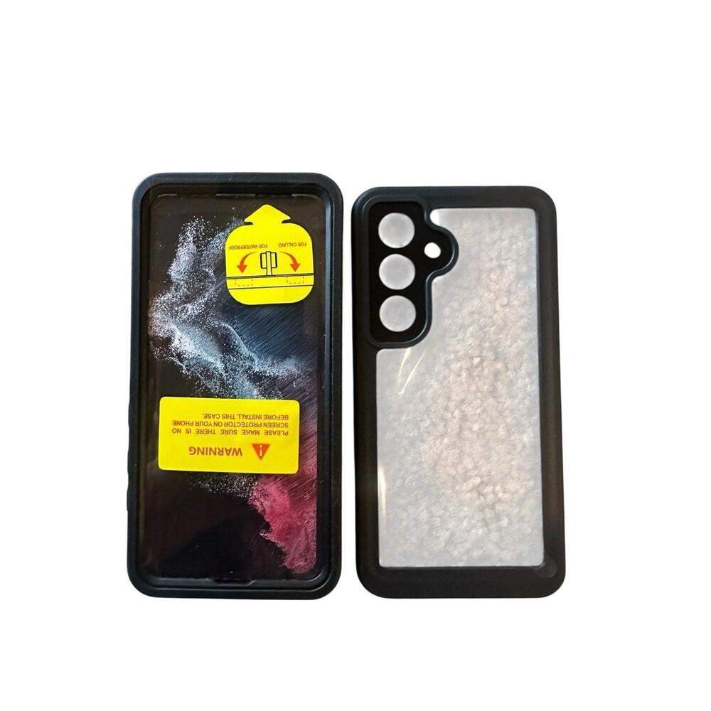 Temdan Samsung Galaxy S25 5G 6.2" Black Case Waterproof Built in Screen Protect - Picture 3 of 12